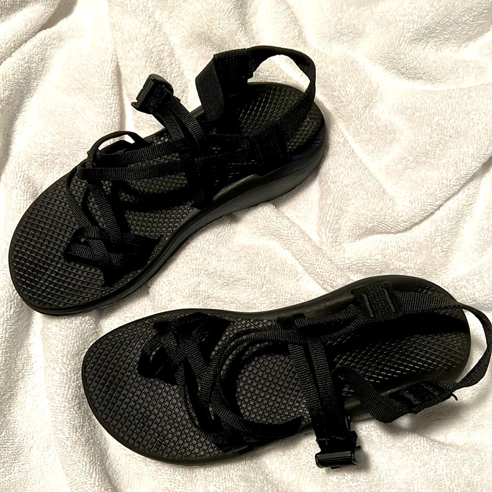 Black double strap Chacos